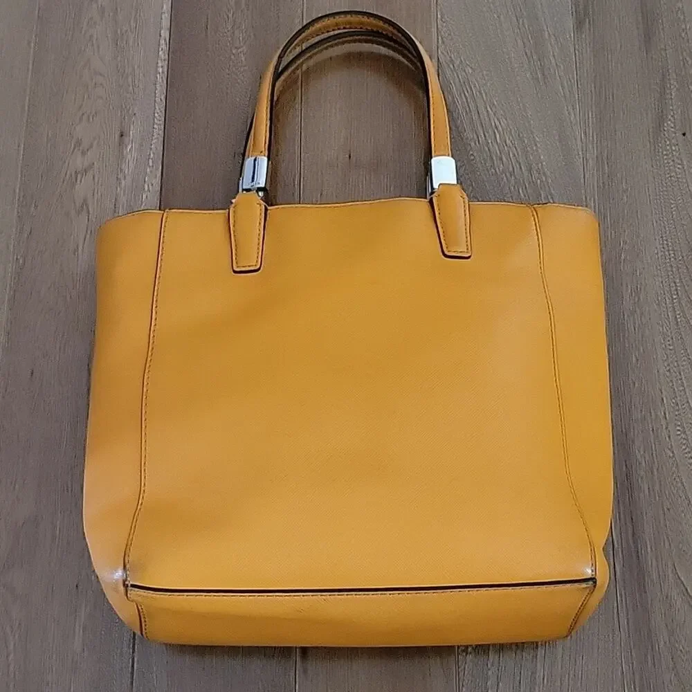 Coach Madison Saffiano Leather Mini North‎ South Tote (F29001) Mandarin Orange